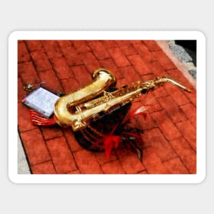 Music - Saxophone Before the Parade Sticker